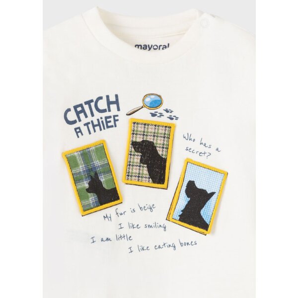 Μπλούζα PLAY WITH μακρυμάνικη play secret Baby αγόρι Εκρού - Image 3