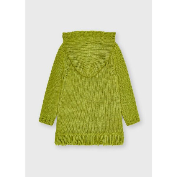 Ζακέτα πλεκτή κρόσσια Κορίτσι 2 έως 9 ετών Πράσινη - Image 3