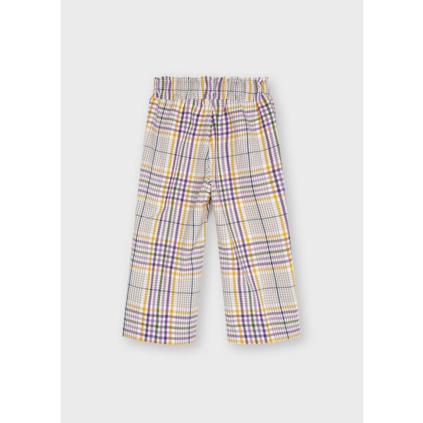 Παντελόνι μακρύ καρό Κορίτσι 2 έως 9 ετών Μώβ - Image 2