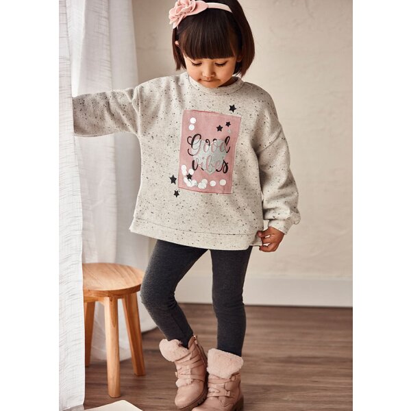 Σετ 2 κολάν Κορίτσι 2 έως 9 ετών-Γκρι - Ροζ - Image 2