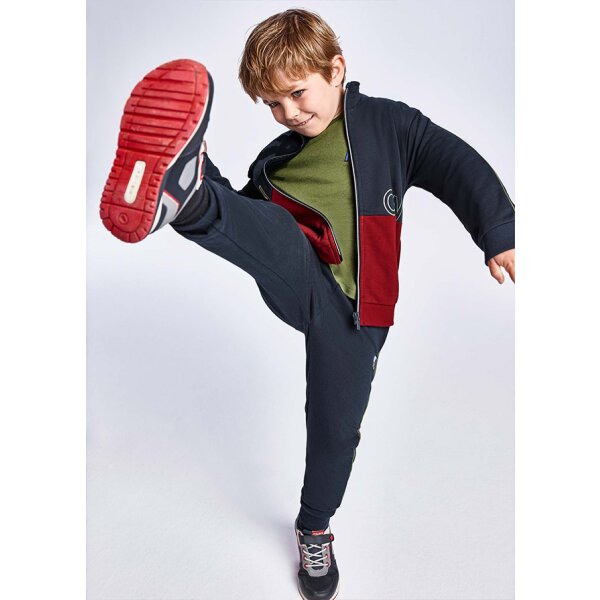 Φόρμα σετ 3 τεμάχια ζακέτα χωρίς κουκούλα Αγόρι 2 έως 9 ετών Μπλέ - Image 2