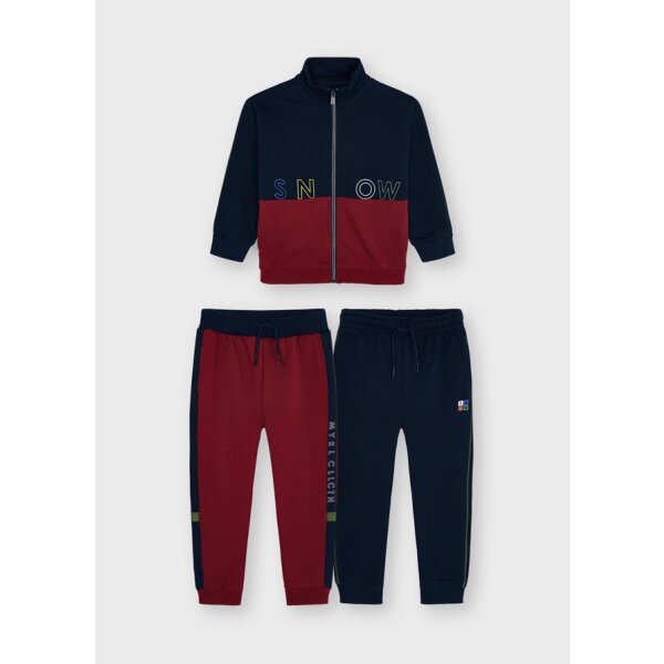 Φόρμα σετ 3 τεμάχια ζακέτα χωρίς κουκούλα Αγόρι 2 έως 9 ετών Μπλέ - Image 3