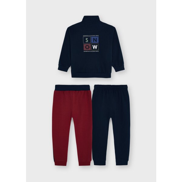 Φόρμα σετ 3 τεμάχια ζακέτα χωρίς κουκούλα Αγόρι 2 έως 9 ετών Μπλέ - Image 4