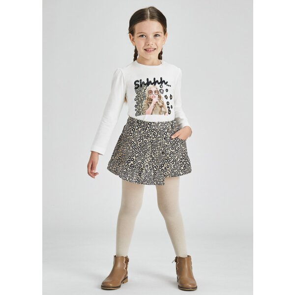 11-04908-015-L-2 Φούστα παντελόνι σουέτ ελαστικό Κορίτσι 2 έως 9 ετών - Image 1