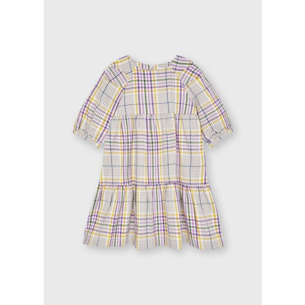 11-04918-021-L-4 Φόρεμα καρό Κορίτσι 2 έως 9 ετών Μώβ - Image 2