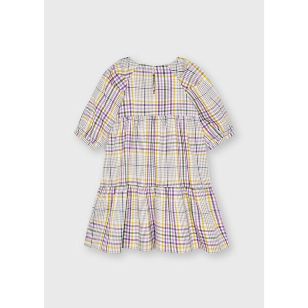 11-04918-021-L-5 Φόρεμα καρό Κορίτσι 2 έως 9 ετών Μώβ - Image 3