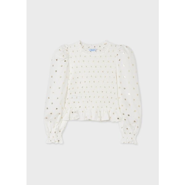 11-07154-043-L-4 Μπλούζα σφηκοφωλιά Κορίτσι 8 έως 16 ετών - Image 2