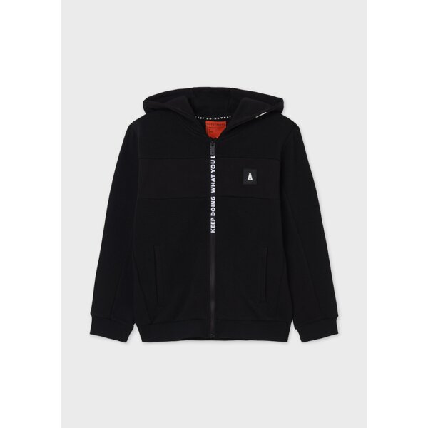 Ζακέτα φούτερ Aγόρι 8 έως 16 ετών ΜΑΥΡΗ - Image 2