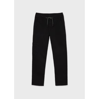 Παντελόνι μακρύ jogger Aγόρι 8 έως 16 ετών Μαύρο