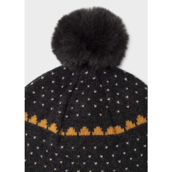 11-10104-093-L-6 Σετ σκούφος και κασκόλ Baby αγόρι Μουσταρδί - Image 2