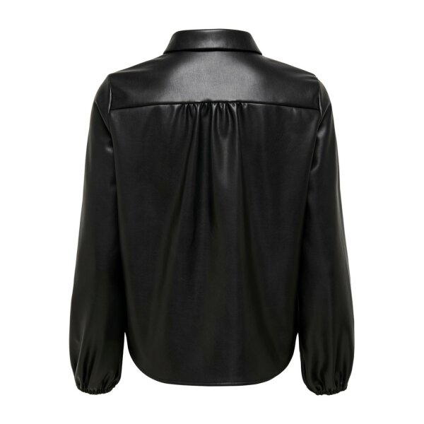 Γυναικείο Πούκαμισο Δερματίνη Μαύρο ONLY 15235008 - Image 2