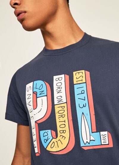 Ανδρικό T-SHIRT PEPE JEANS SAMPSON ΜΠΛΕ