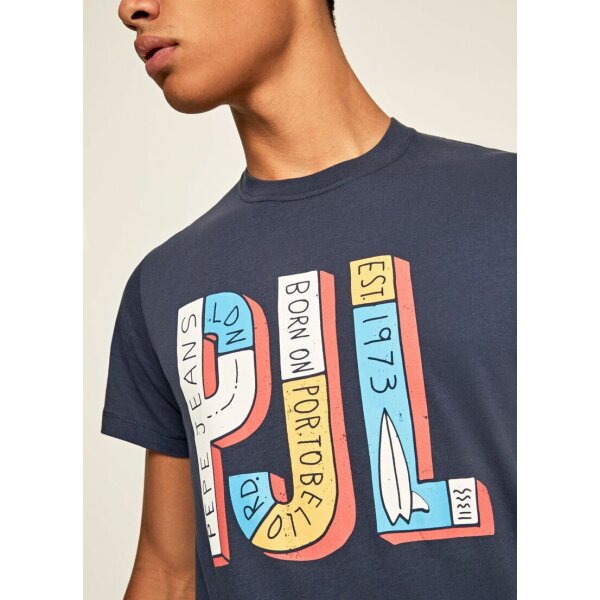 20202400033_1 Ανδρικό T-SHIRT PEPE JEANS SAMPSON ΜΠΛΕ - Image 1