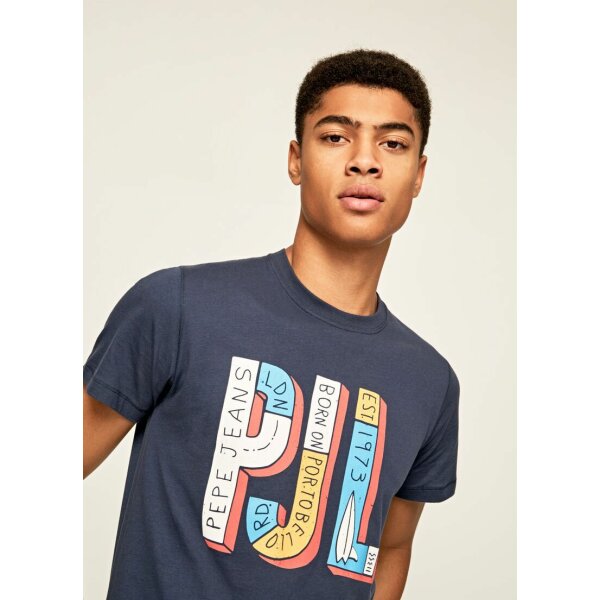 Ανδρικό T-SHIRT PEPE JEANS SAMPSON ΜΠΛΕ - Image 5