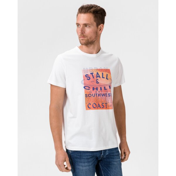 Ανδρικό T-SHIRT Pepe Jeans Melville Λευκό - Image 4