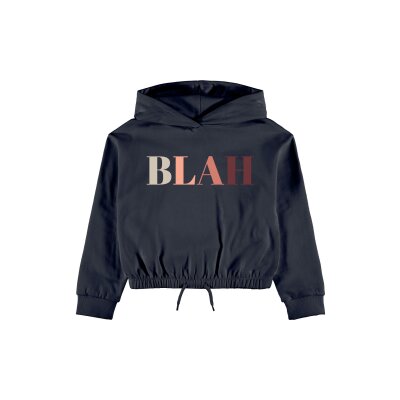 NKFVIALA LS SHORT BOXY SWEAT BRU N-dark sapphire