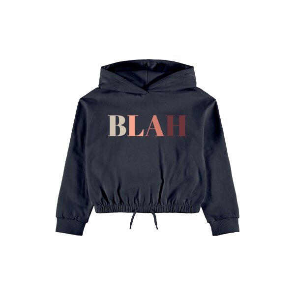 NAME-IT_3678469_13194371 NKFVIALA LS SHORT BOXY SWEAT BRU N-dark sapphire - Image 1