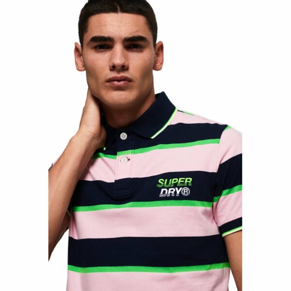 Ανδρική SUPERDRY SKATE LUX POLO ΜΠΛΟΥΖΑ Ροζ - Image 5