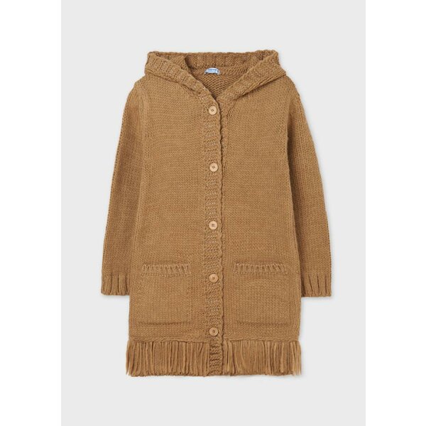 11-07357-080-L-4 Ζακέτα πλεκτή κρόσσια Κορίτσι 8 έως 16 ετών - Image 2