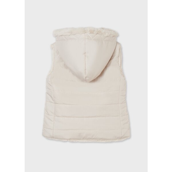Γιλέκο διπλής όψης Κορίτσι 8 έως 16 ετών Εκρού - Image 3