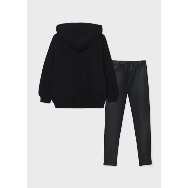 Σετ κολάν Κορίτσι 8 έως 16 ετών Καρό Μαύρο - Image 3