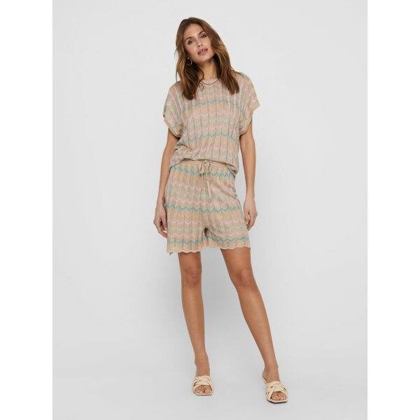 15225997_3573190_Front Full ONLY Γυναικεία Σορτς ANNY LIFE SHORTS KNT 15225997 ΜΠΕΖ - Image 5