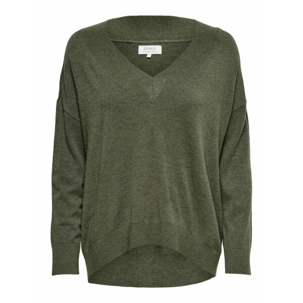 Only Γυναικεία Μπλούζα Cozy L/S V-Neck Pullover Knt 15236052 Χακί - Image 6