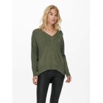 Only Γυναικεία Μπλούζα Cozy L/S V-Neck Pullover Knt 15236052 Χακί