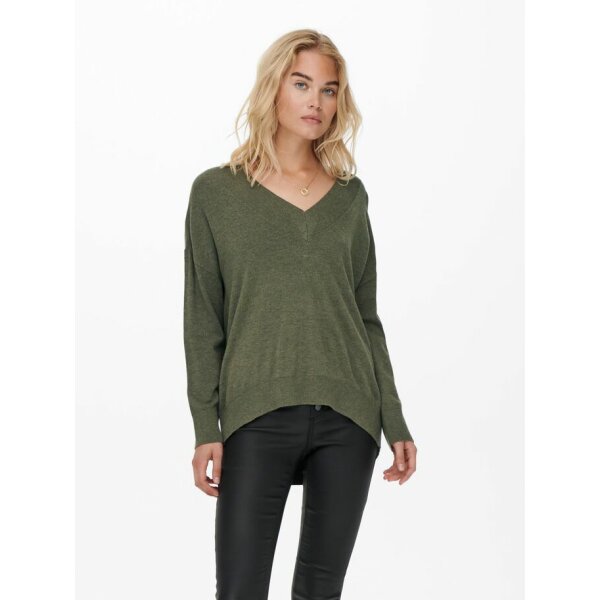 Only Γυναικεία Μπλούζα Cozy L/S V-Neck Pullover Knt 15236052 Χακί - Image 1