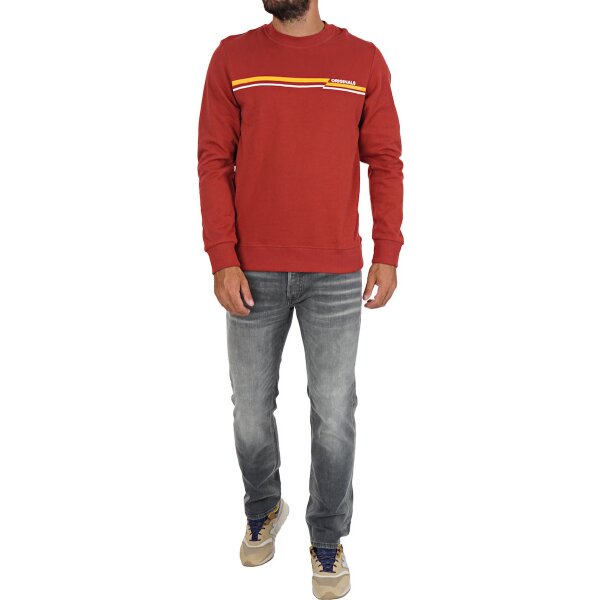20190905112728_92b04404 Ανδρική Μπλούζα Φούτερ JACK&JONES Κεραμιδί. - Image 2