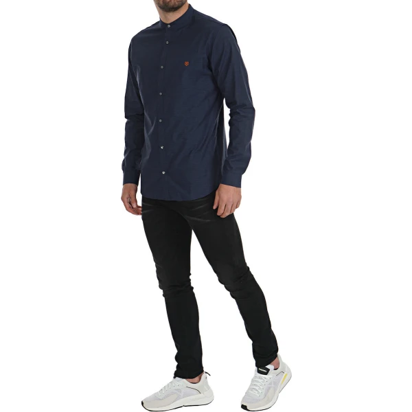 Ανδρικό Πουκάμισο Μακρυμάνικo Jack & Jones Spring Band Μπλέ - Image 2