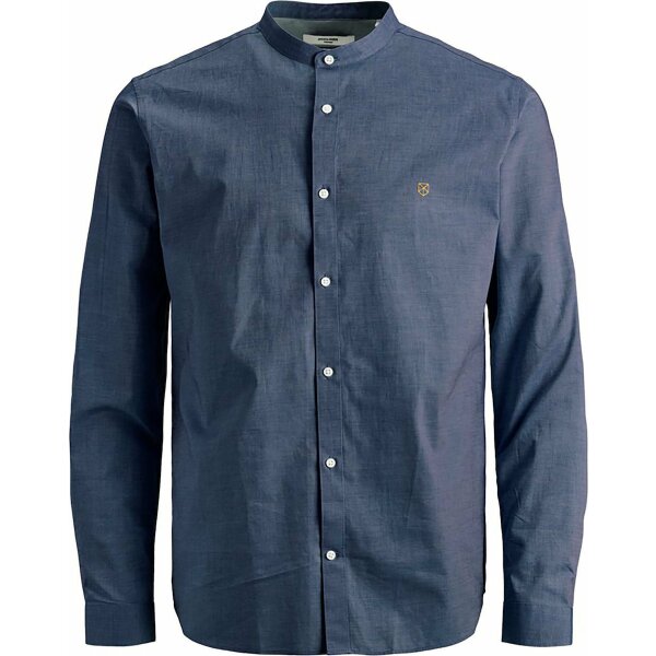 20200413172215_a1203ff6 Ανδρικό Πουκάμισο Μακρυμάνικo Jack & Jones Spring Band Μπλέ - Image 3