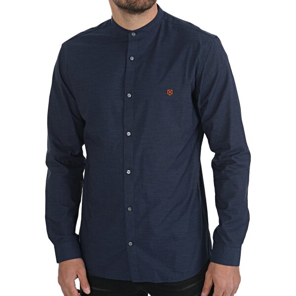 20200413172215_jack_jones_springband_12167089_blue Ανδρικό Πουκάμισο Μακρυμάνικo Jack & Jones Spring Band Μπλέ - Image 1