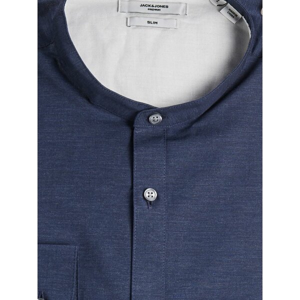20200413172216_1fd37aa3 Ανδρικό Πουκάμισο Μακρυμάνικo Jack & Jones Spring Band Μπλέ - Image 6