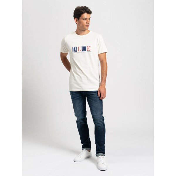 Ανδρική Μπλούζα Staff Jeans Agar Λευκό - Image 4