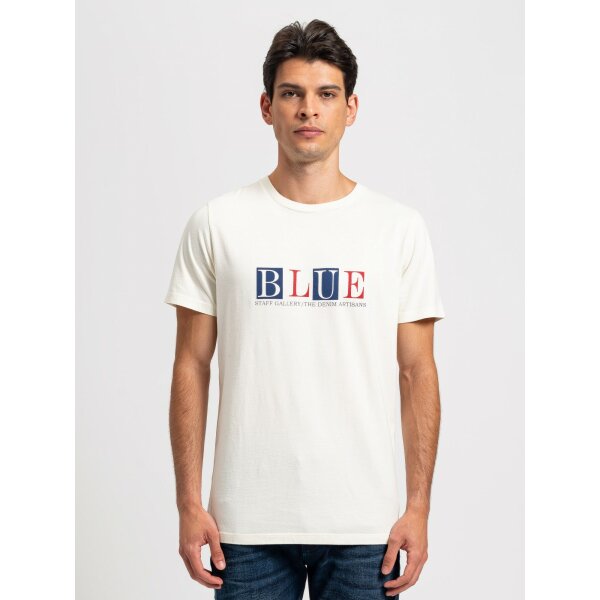 Ανδρική Μπλούζα Staff Jeans Agar Λευκό - Image 1