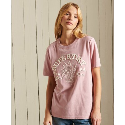 Superdry Pride In Craft T-Shirt Soft Pink
