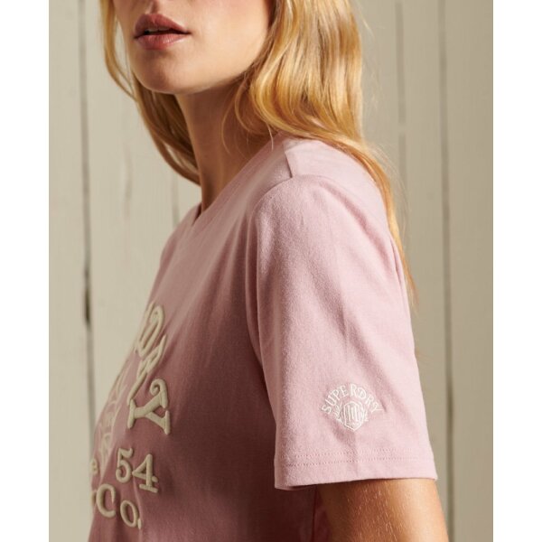 Superdry Pride In Craft T-Shirt Soft Pink - Image 3