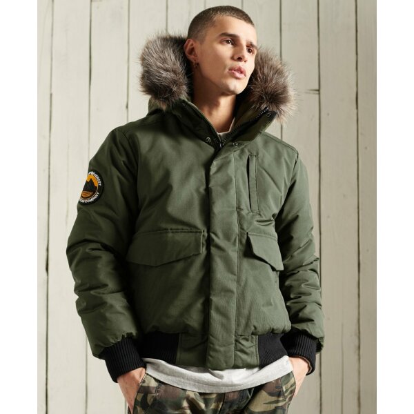 Ανδρικό Μπουφάν SuperDry Everest Bomber Πράσινο - Image 1