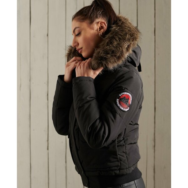 SUPERDRY EVEREST  BOMBER ΜΠΟΥΦΑΝ ΓΥΝΑΙΚΕΙΟ W5010995A 12A Μαύρο - Image 2