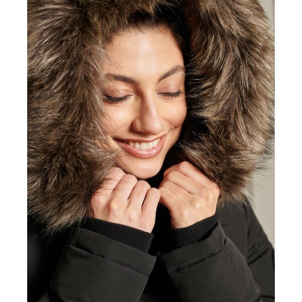 SUPERDRY EVEREST  BOMBER ΜΠΟΥΦΑΝ ΓΥΝΑΙΚΕΙΟ W5010995A 12A Μαύρο - Image 4