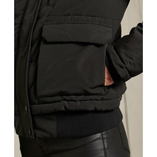 SUPERDRY EVEREST  BOMBER ΜΠΟΥΦΑΝ ΓΥΝΑΙΚΕΙΟ W5010995A 12A Μαύρο - Image 5