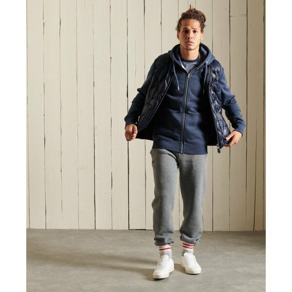 upload9223368955665907214 Ανδρική Ζακέτα Super Dry Vintage Logo Ziphood Μπλέ - Image 4