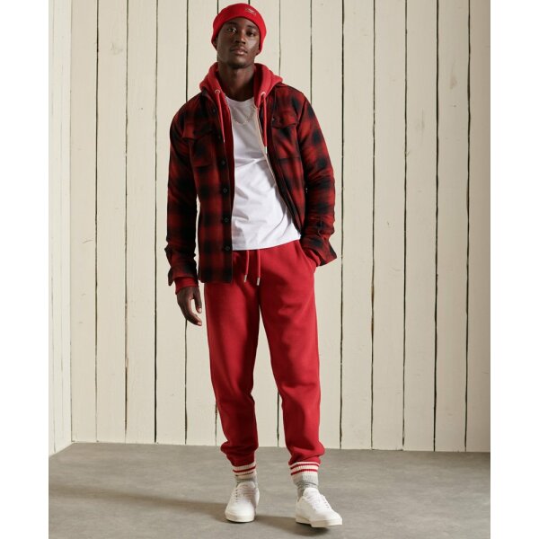 upload9223368955665930415 Ανδρική Φόρμα Super Dry Ovin Vintage Logo Jogger Κόκκινο - Image 2