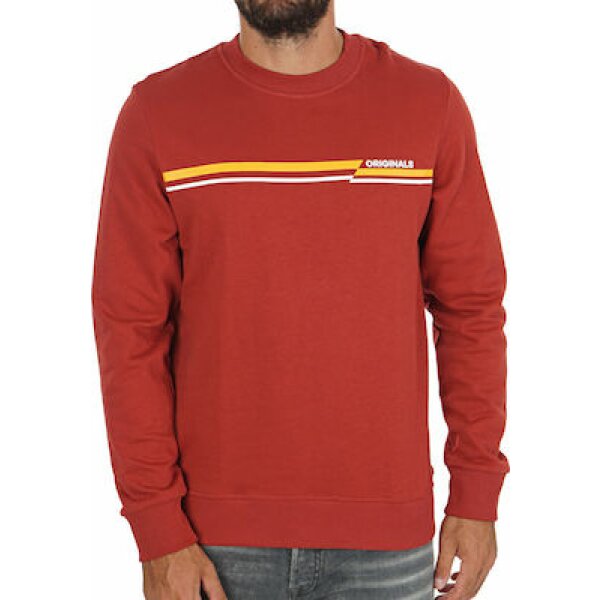xlarge_20190905112728_jack_jones_12158106_red Ανδρική Μπλούζα Φούτερ JACK&JONES Κεραμιδί. - Image 1