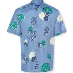 Ανδρικό Πουκάμισο Jack & Jones Jorflo Shirt Ss Μπλέ