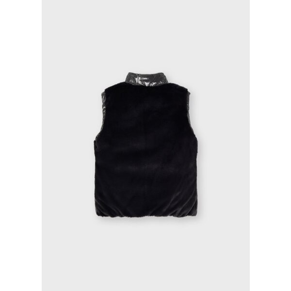 Γιλέκο ECOFRIENDS διπλής όψης Κορίτσι 2 έως 9 ετών Μαύρο - Image 5