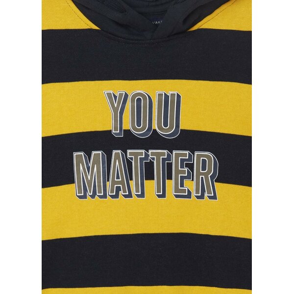 Φούτερ ριγέ Aγόρι 8 έως 16 ετών ΧΡΥΣΑΦΙ - Image 3