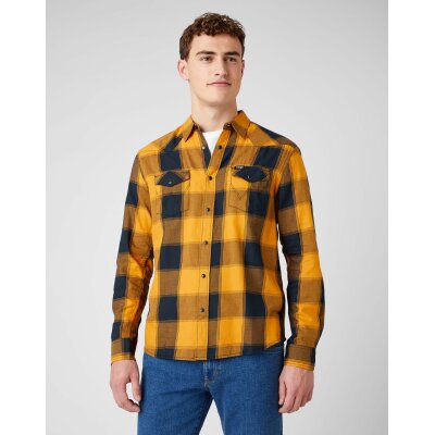 Ανδρικό Πουκάμισο Wrangler W5A03OXEN Μουσταρδί