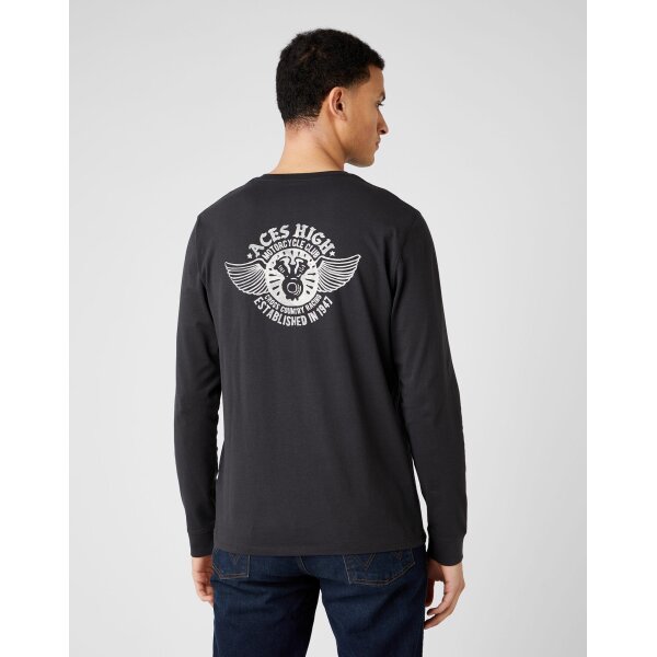 Ανδρική Μπλούζα Wrangler W7K5D3XV6 Μαύρο - Image 4